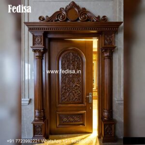 Temple Door Design, Traditional Main Door Designs For Home | Decorative Wooden Door Latest