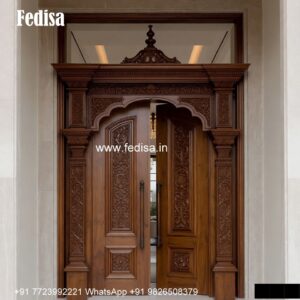 Mandir Door Design, Door Colour Design | Decorative Wooden Door Latest