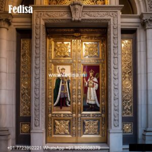 Temple Door Design, Main Hall Door Design | Decorative Wooden Door Latest