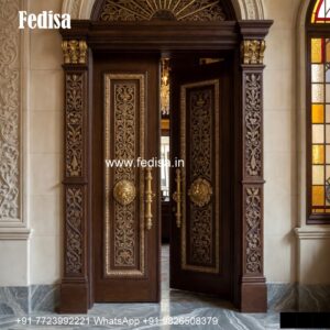 Mandir Door Design, Wood Carving Designs For Main Door Frame | Decorative Wooden Door Latest