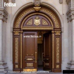 Temple Door Design, Devara Mane Door Design | Decorative Wooden Door Latest
