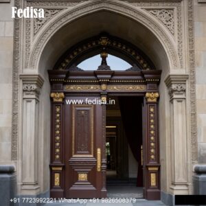 Front Double Door Design, Railing Door Design | Decorative Wooden Door Latest