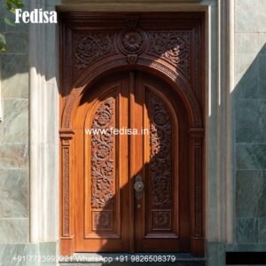 Main Door Design 2098, Door Attached Window Design | Decorative Wooden Door Latest