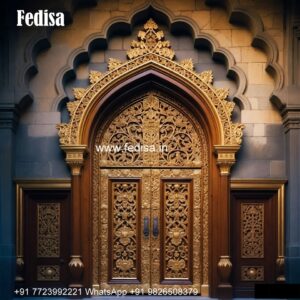 Mandir Door Design, Double Door Main Gate | Decorative Wooden Door Latest