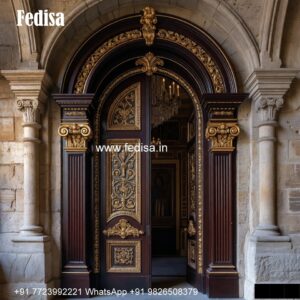 Temple Door Design, First Door Design | Decorative Wooden Door Latest