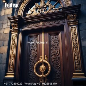 Folding Door Design, Temple Double Door Design | Designer Wooden Door