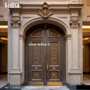 New Jali Door Design 2128, Round Glass Door Design | Designer Wooden Door