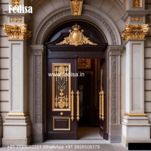 Temple Door Design, Flat Entrance Designs Exterior | Designer Wooden Door