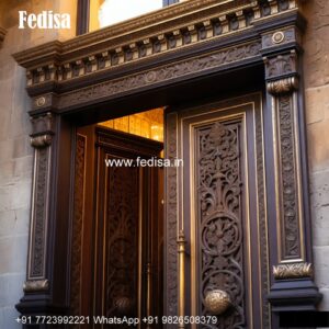 Home Front Door Design, Glass Double Door Design | Designer Wooden Door