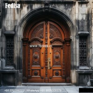 Main Door Design 2141, Pooja Shelf Door Design | Designer Wooden Door