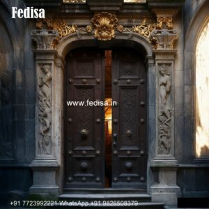 Folding Door Design, Sagwan Double Door Price | Designer Wooden Door