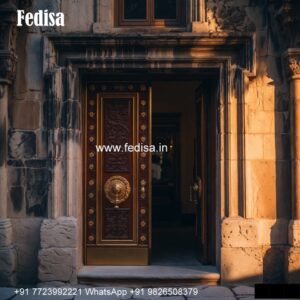 New Jali Door Design 2153, Malaysian Panel Door | Designer Wooden Door