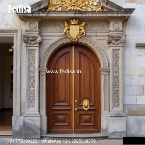 Main Door Design 2153, Pooja Room Double Door Glass Design | Designer Wooden Door