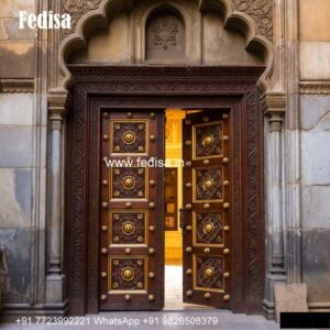 Mandir Door Design, Brass Door Design | Designer Wooden Door