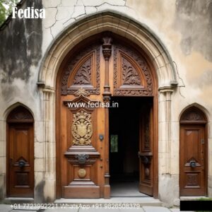 Temple Door Design, Main Door Ganesh Design | Designer Wooden Door
