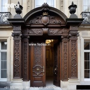 Temple Door Design, Flat Front Door Design | Designer Wooden Door
