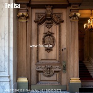 Front Double Door Design, Round Door Frame Design | Designer Wooden Door