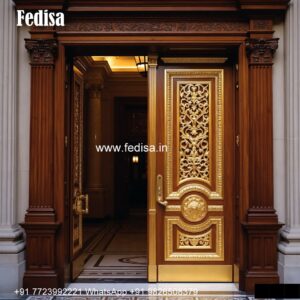 Bathroom Doors Design Latest, Half Mirror Door Design | Designer Wooden Door