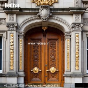 Front Double Door Design, Aluminium Washroom Door Design | Designer Wooden Door