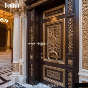 Folding Door Design, Double Door Safety Door Design | Designer Wooden Door