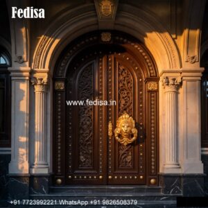 Temple Door Design, 4 Feet Double Door Design | Designer Wooden Door