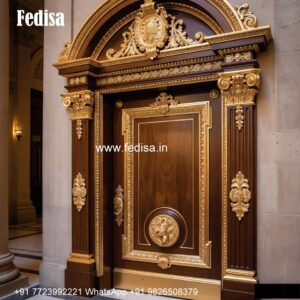 Home Front Door Design, Pooja Room Door Bell Design | Designer Wooden Door