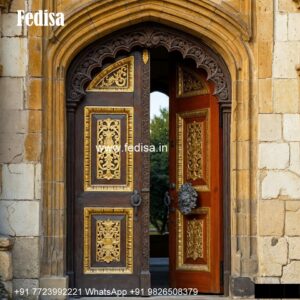 Temple Door Design, 4 Feet Main Door Design | Designer Wooden Door