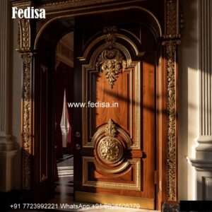 Front Double Door Design, Plywood Door Frame Design | Designer Wooden Door