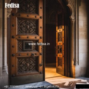 New Jali Door Design 2193, Single Door Grill Design | Designer Wooden Door