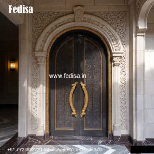 Main Door Design 2193, Brass Design For Main Door | Designer Wooden Door