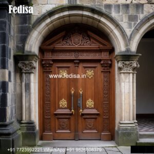 Grill Gate For Main Door, Round Door Design | Designer Wooden Door