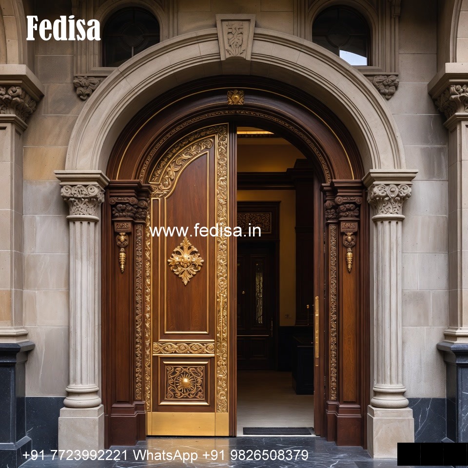 Wooden Jali Double Door Design, White Door Design | Designer Wooden Door