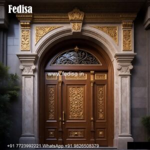 Safety Door Grill Designs For Flats, Main Door Attached Window Design | Designer Wooden Door