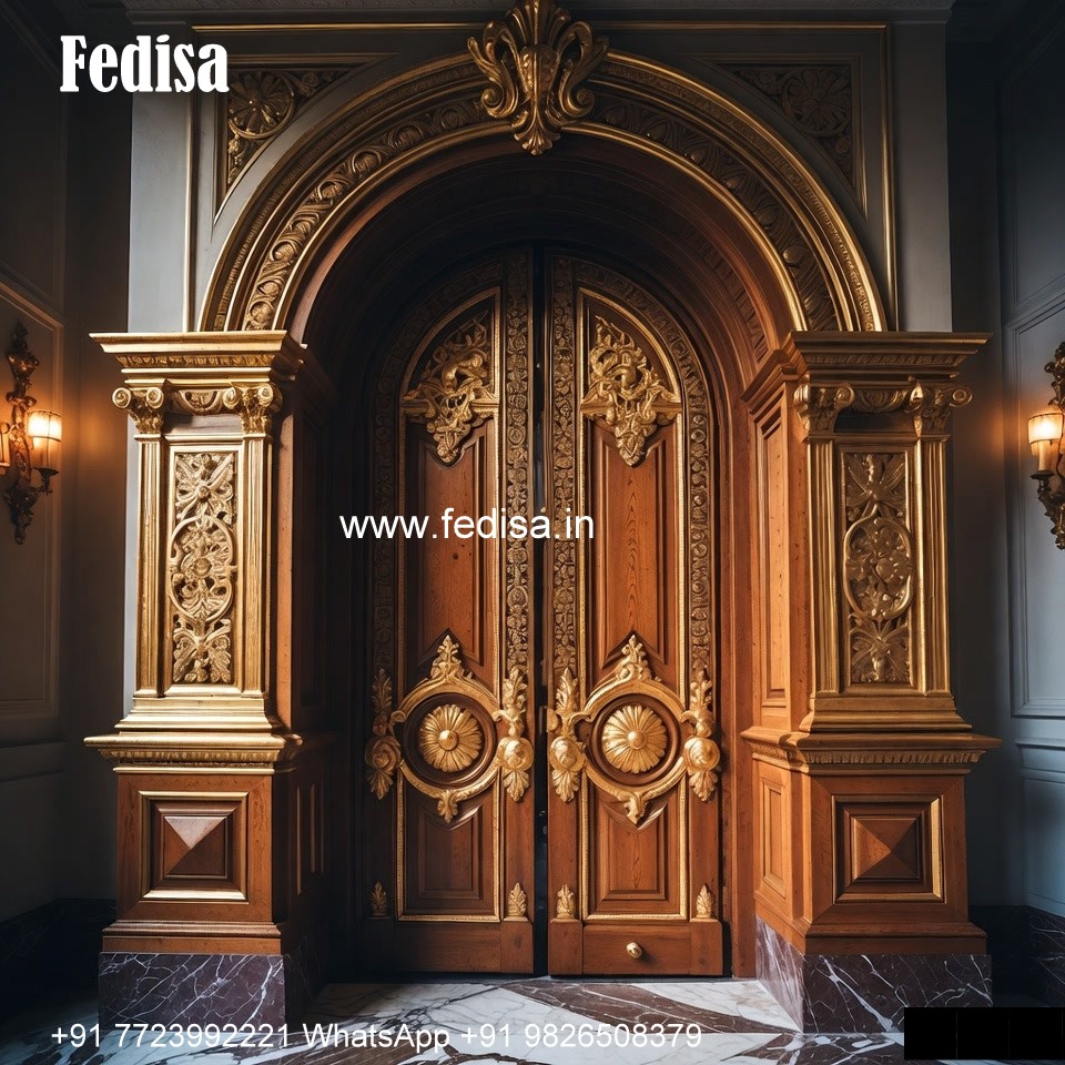 Grill Gate For Main Door, Wooden Jali Door | Designer Wooden Door
