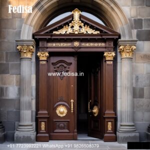 Safety Door Grill Designs For Flats, Flat Entrance Design | Designer Wooden Door