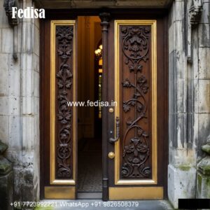 Main Door Grill Design, Teak Ply Door Design | Designer Wooden Door