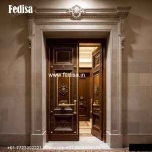 Jali Wala Door, Single Iron Gate Design | Designer Wooden Door