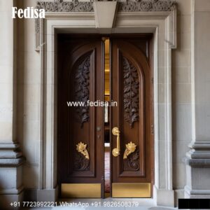Safety Door Grill Designs For Flats, Main Door Carving | Designer Wooden Door
